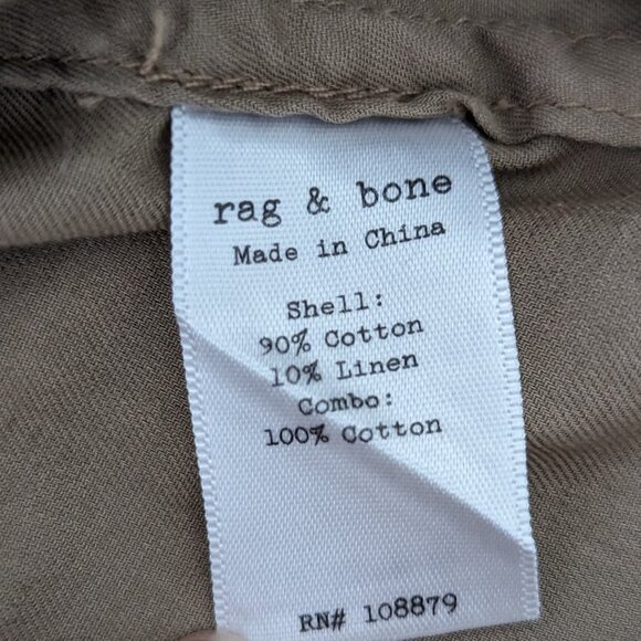 Rag & Bone Draw String Button Down Shirt with Large Pockets - Picture 10 of 14